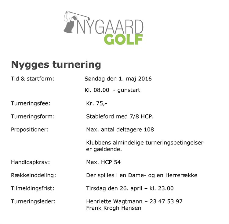 Nygges Turnering 20161